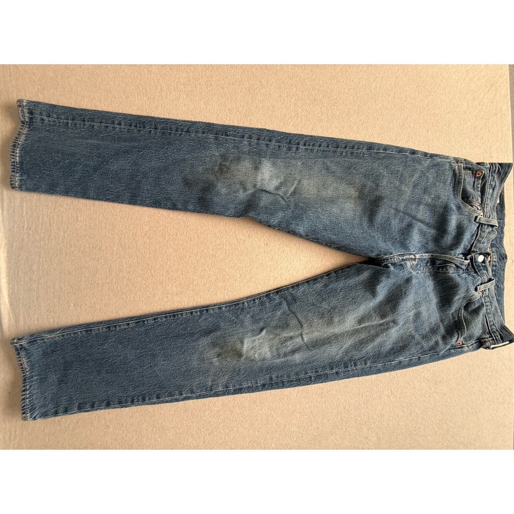 Levis Premium 501 93 Straight Leg Jeans Blue Denim W34 L34